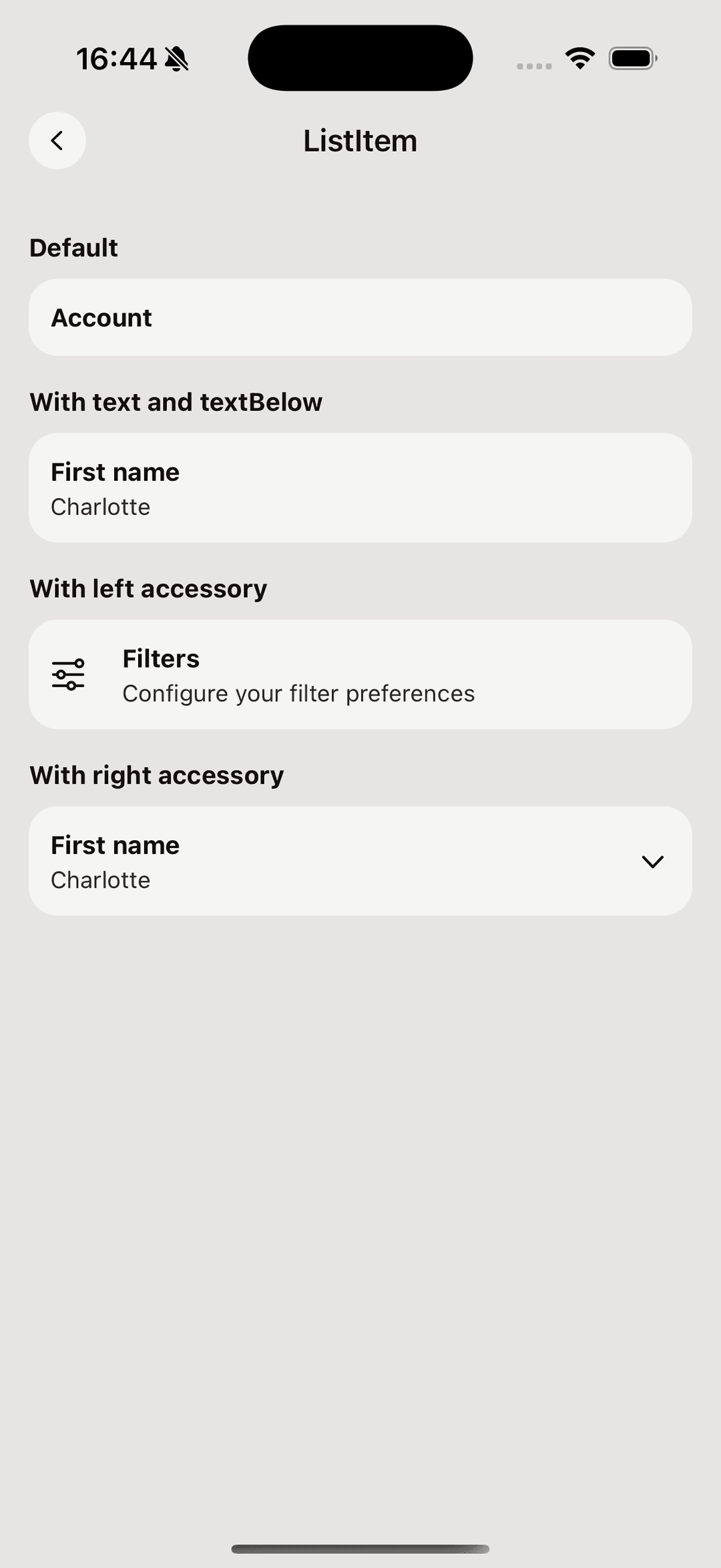 Component preview